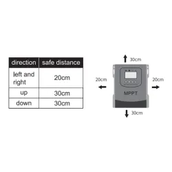 MPPT Solarladdning - urladdningsregulator - regulator - LCD pekskärm - för 12V 24V 48V 60V 72V 96 batteri