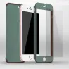 Luksus 360 heldeksel - med herdet glass skjermbeskytter - for iPhone - grønn