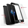 Luksus 360 heldeksel - med herdet glass skjermbeskytter - for iPhone - gull