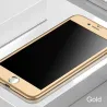 Luksus 360 heldeksel - med herdet glass skjermbeskytter - for iPhone - gull