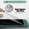 Luksus 360 heldeksel - med herdet glass skjermbeskytter - for iPhone - sølv