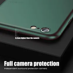 Luksus 360 heldeksel - med herdet glass skjermbeskytter - for iPhone - sølv