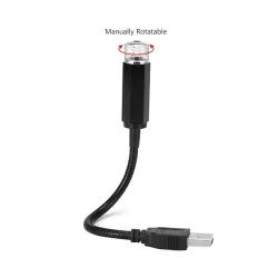 Mini projecteur USB - LED - décoration toit intérieur voiture - ciel étoilé