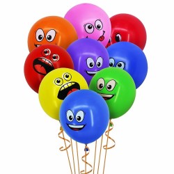 Wielkie Oczy - buźki balony - 12 cali - 10 sztukBalonów
