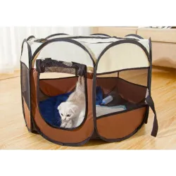 Tenda portátil para animais de estimação - cercadinho dobrável - para ambiente externo / interno