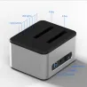 5GBP - USB 3.0 - aluminium dual Bay - dokkingstasjon - HDD-deksel