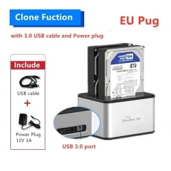 5GBP - USB 3.0 - aluminum dual Bay - docking station - HDD caseHDD case