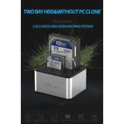 5GBP - USB 3.0 - aluminum dual Bay - docking station - HDD caseHDD case