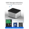 5GBP - USB 3.0 - aluminium dual Bay - dokkingstasjon - HDD-deksel
