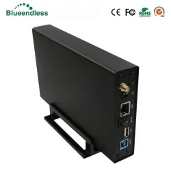 Externes Aluminiumgehäuse – Nas-WLAN-Router – Repeater – 300 Mbit/s – HDD3.5-Sata-auf-USB-3.0-Gehäuse