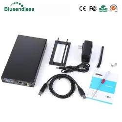 Externes Aluminiumgehäuse – Nas-WLAN-Router – Repeater – 300 Mbit/s – HDD3.5-Sata-auf-USB-3.0-Gehäuse