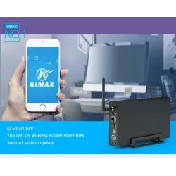 Externes Aluminiumgehäuse – Nas-WLAN-Router – Repeater – 300 Mbit/s – HDD3.5-Sata-auf-USB-3.0-Gehäuse
