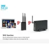 Externes Aluminiumgehäuse – Nas-WLAN-Router – Repeater – 300 Mbit/s – HDD3.5-Sata-auf-USB-3.0-Gehäuse