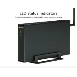 Externes Aluminiumgehäuse – Nas-WLAN-Router – Repeater – 300 Mbit/s – HDD3.5-Sata-auf-USB-3.0-Gehäuse