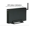 Externes Aluminiumgehäuse – Nas-WLAN-Router – Repeater – 300 Mbit/s – HDD3.5-Sata-auf-USB-3.0-Gehäuse