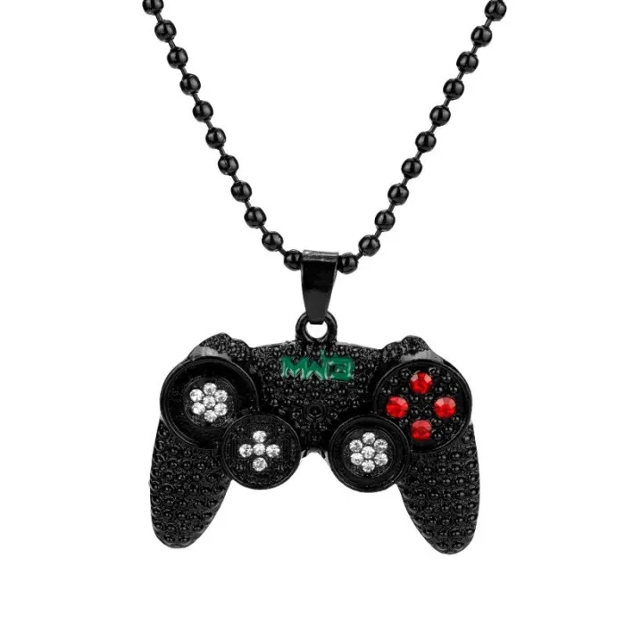 Trendy halskæde - Gamepad med rhinestones - unisex