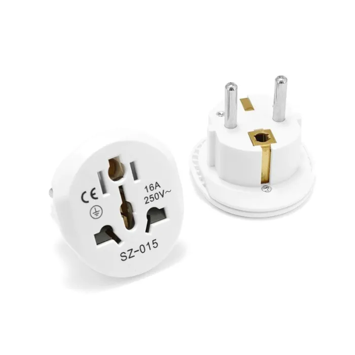 EnchufesAU/US/UK/CN a EU - adaptador de viaje - convertidor - 250V - 16A