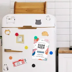 Round fridge magnets - 60 piecesFridge magnets