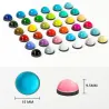 Glass fridge magnets - round stickers - 5 / 10 piecesFridge magnets