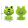 Harts kylmagneter - gröna grodor - gula bin - 6 st