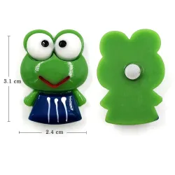 Harts kylmagneter - gröna grodor - gula bin - 6 st