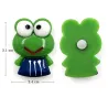 Harts kylmagneter - gröna grodor - gula bin - 6 st