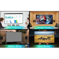 PS7 - 120 inch - 16:9 projection screen - reflective foldable projector screenProjectors