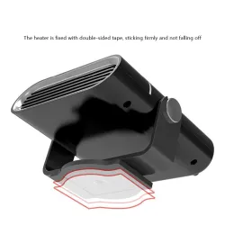 Aquecedor de carro portátil - refrigerador - desembaçador - desembaçador - aquecimento/ventilador de resfriamento de 360 graus