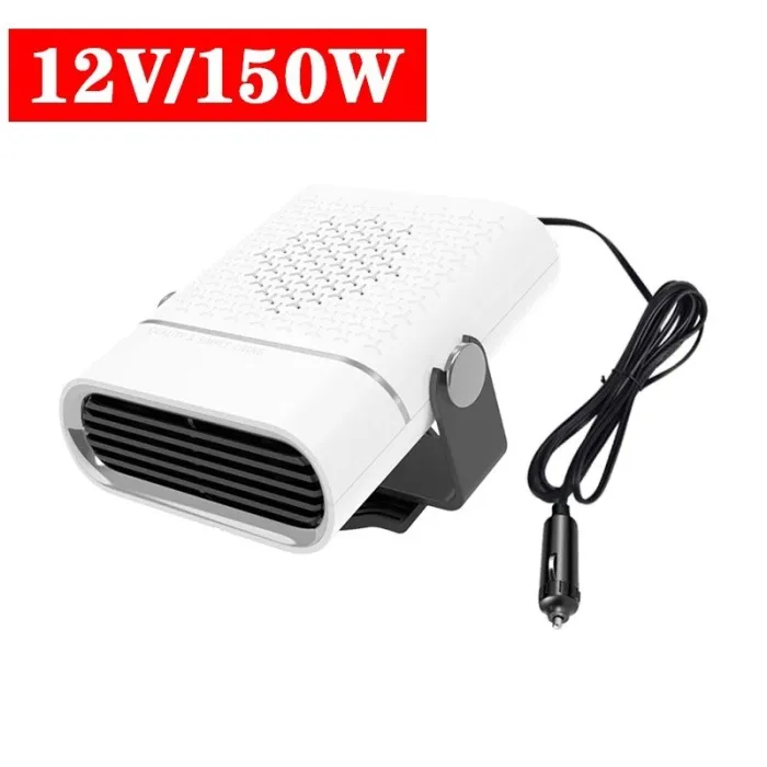 Bærbar bilvarmer - køler - defroster - demister - 360 graders varme-/køleventilator