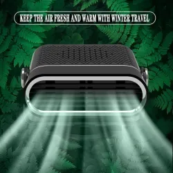 Chauffage de voiture portable - refroidisseur - dégivreur - antibuée - ventilateur de chauffage/refroidissement à 360 degrés