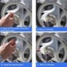 Mozzo ruota in lega di alluminio - pennello per ristrutturazione - riparazione graffi - penna argento