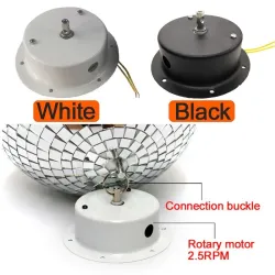 Roterande motor - för spegeldiscokula - 10 cm