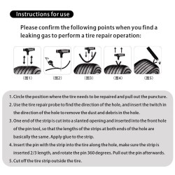 Autonrenkaiden korjaussarja - renkaankorjausnauhat
