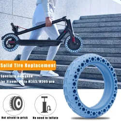 8,5 pouces - pneu en caoutchouc tubeless - conception en nid d'abeille - pour scooter électrique Xiaomi M365 / 1S / Pro