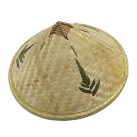 Chapeau en rotin de bambou de style chinois