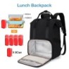 Rese-/picknickryggsäck - isolerad lunchförvaring - laddningsport - stor kapacitet