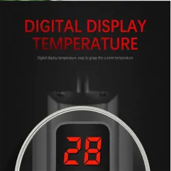 Akvarium nedsenkbar varmeovn - LCD display - justerbar - konstant temperaturkontroll