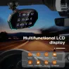 Multifunktionel OBD2 GPS HUD - Head-Up - 4 tommer LCD display - speedometer - vand/olie temperatur
