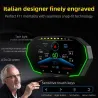 Multifunktionel OBD2 GPS HUD - Head-Up - 4 tommer LCD display - speedometer - vand/olie temperatur