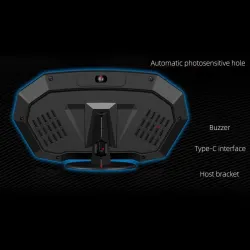 Multifuncional OBD2 GPS HUD - Head-Up - display LCD de 4 polegadas - velocímetro - temperatura da água / óleo