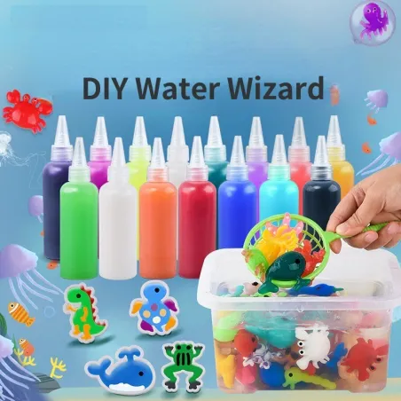 Magiske vannleker - vannnisse - lag dine egne squishy leker - sett