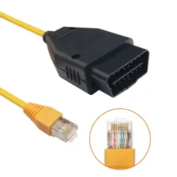 DiagnósticoCable de interfaz ENET Ethernet a OBD - Serie F de codificación ENET ICOM - para BMW
