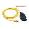 DiagnósticoCable de interfaz ENET Ethernet a OBD - Serie F de codificación ENET ICOM - para BMW