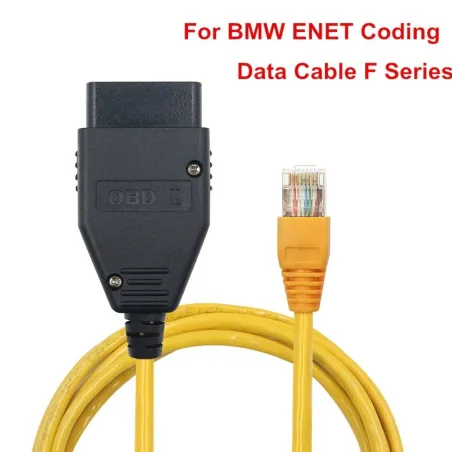 DiagnósticoCable de interfaz ENET Ethernet a OBD - Serie F de codificación ENET ICOM - para BMW