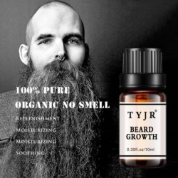 Essência de crescimento de barba - óleo orgânico - anti-queda de barba - 10 ml