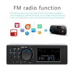 1 DIN bilradio - fjärrkontroll - Bluetooth - ISO - USB - AUX - FM
