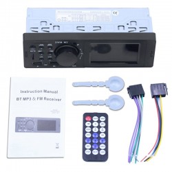 Autoradio 1 DIN - télécommande - Bluetooth - ISO - USB - AUX - FM