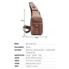 BolsosBolso de hombro de cuero genuino para hombre - bolso de pecho - mochila pequeña