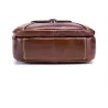Vintage skulderveske - ekte skinn