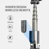 Trépied perche à selfie - avec télécommande - extensible - monopode pliable - Sans fil / Bluetooth